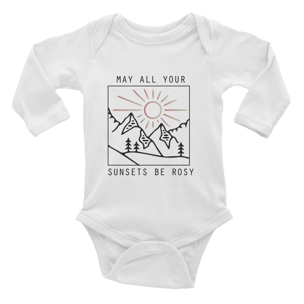 May All Your Sunsets be Rosy Infant Long Sleeve Bodysuit